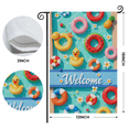 thumbnail image 2 of 30x45Colorful Pool Float Themed Welcome Garden Flag Vibrant Rubber Duck Pattern Poolside Banner Tropical Styled Summer Yard Flag for Poolside Gathering Summer Party Backyard BBQ, 2 of 9
