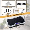 thumbnail image 5 of Vibrating Plate Exercise Machine Lymphatic Drainage Vibrator Whole Body Vibrator for Strengthen Toning Body Home Health Exercise Sports Fitness Equipment（Sliver）, 5 of 7