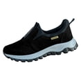 thumbnail image 2 of AUDeals Men's Orthopedic Shoes, Lightweight Work Sneakers with Arch Support for Hiking and Walking (Black, 7), 2 of 8
