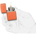 thumbnail image 3 of Zippo Lighter - Personalized Message Engraved on Backside Customized Orange Matte with Logo Windproof Lighter #231ZL, 3 of 7