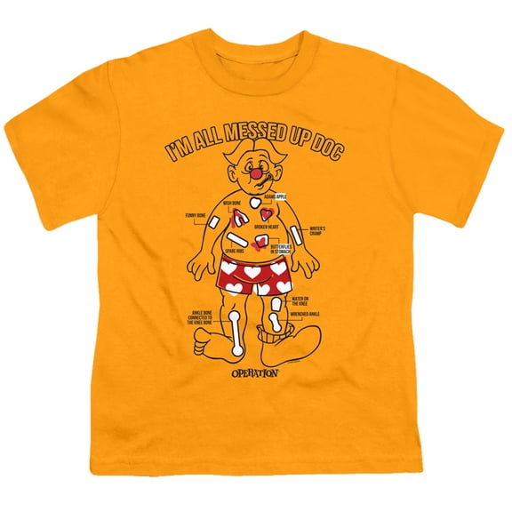 Operation Messed Up S/S Youth 18/1 T-Shirt-Gold