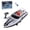 White - 1 Battery, variant on HJ821 RC Speedboat for Adults, 2.4GHz Dual-Propeller High-Speed RC Racing Boat with Lights, Electric Watercraft Model for Pool, Lake