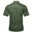 thumbnail image 2 of Men's Fishing Shirts with Zipper Pockets Short Sleeve Button Down Shirts for Men Casual Hiking, 2 of 5