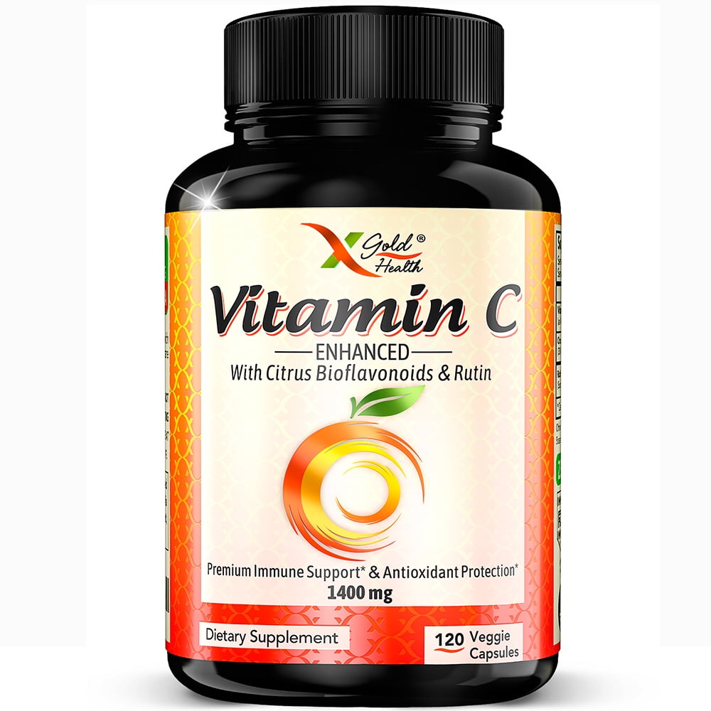 Premium Vitamin C Enhanced with Citrus Bioflavonoids & Rutin, 120