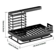 thumbnail image 3 of Matoen Kitchen Countertop Multifunctional Dishcloth Brush Towel Drainage Storage Racks, 3 of 9