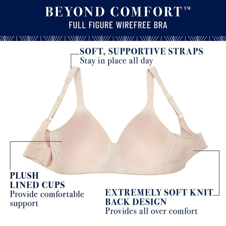 Vanity Fair Women's Beyond Comfort Seamless Back Wireless Bra, Full Figure  - Neutral, 42DD : Buy Online at Best Price in KSA - Souq is now :  Fashion