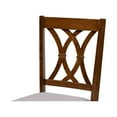 thumbnail image 6 of Baxton Studio Sefa Modern and Contemporary Grey Fabric Upholstered and Walnut Brown Finished Wood 5-Piece Dining Set, 6 of 7