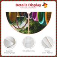 thumbnail image 3 of Balery Colorful Tire Tunnel Park Printed Christmas Tree Skirt , Merry Christmas Party Christmas Tree Decoration,Adjustable Tree Skirt-36", 3 of 6