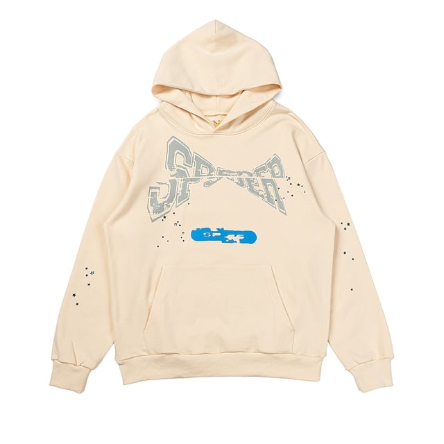 Sudadera con capucha rosa con la misma letra de espuma del cantante de hip-hop Sp5der Young Thug 555555Sudadera 3823.