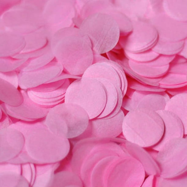 Yao Pink Confetti 1 inch Biodegradable Confetti 5000 pcs for Table