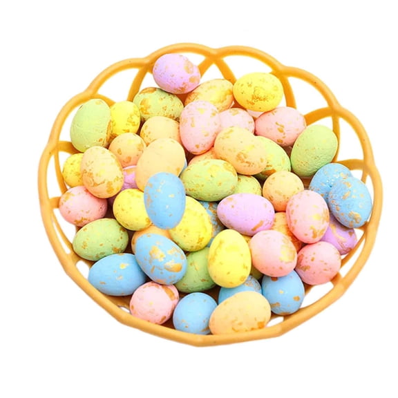 Colcolo Easter Eggs Mini Ornament Art DIY Crafts Eggs for Weddings Easter Decorations 50 Egg