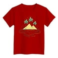 thumbnail image 4 of Kids Clothes for Girls Red Printed Girls Short Sleeve Tops Round Neck Summer Clothing Girls Clothing Size 4-5 Years, 4 of 4