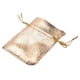 thumbnail image 3 of 300 Unids Papel de Oro Bolsa de Organza Bolsas de Regalo de Dulces Decoración Navideña Bolsa de Favor de Fiesta de Boda Bolsas de Embalaje de Regalo Bolsa Con Cordón 5X7cm, 3 of 5