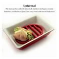 thumbnail image 4 of Advancent Bandeja de silicona antideslizante para parrilla, estantes ovalados para utensilios de cocina, alfombrilla de cocina para asar para Herramientas y accesorios para hornear, 4 of 6