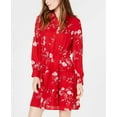 thumbnail image 2 of maison Jules Robe-Chemise à Volants Imprimée pour Femmes, Rouge, Très Grand, 2 of 7