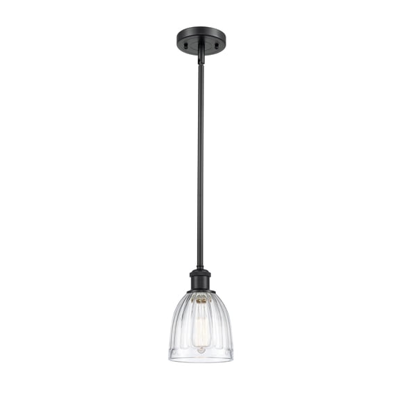 Innovations 516-1S-BK-G442 European Influence One Light Pendant from Ballston collection in Black finish,