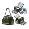 thumbnail image 3 of Emergency Tool Bag, Rainproof Oxford Fabric Versatile Portable Storage Bag with Thick Internal Padding Multiple Pockets and Adjustable Shoulder Strap, 3 of 7