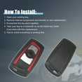 thumbnail image 6 of Unique Bargains Car Key Fob Shell 3 Button Remote Control Key Case Shell Keyless Entry Housing Red for BMW X5 X6 04-11, 6 of 6