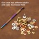 thumbnail image 4 of Uxcell 15Set Remaches de Latón y Arandelas Burrs 12x4x12mm Acabado Doblado Sujetadores de Remache Sólidos para Artesanía de Cuero, Cinturones, Carteras, Collares, Color Amarillo Dorado, 4 of 7