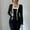#300-Black, variant on Roncen Women's Casual Long Sleeve Cardigan Jacket & Vest 2-Piece Set - Lightweight Layering Outfit with Button Front & Pockets - Versatile Loungewear for Everyday Wear