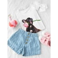 thumbnail image 3 of French Bulldog With Flower T-Shirt Toddler -SPIdeals Designs,  2 Toddler, 3 of 4