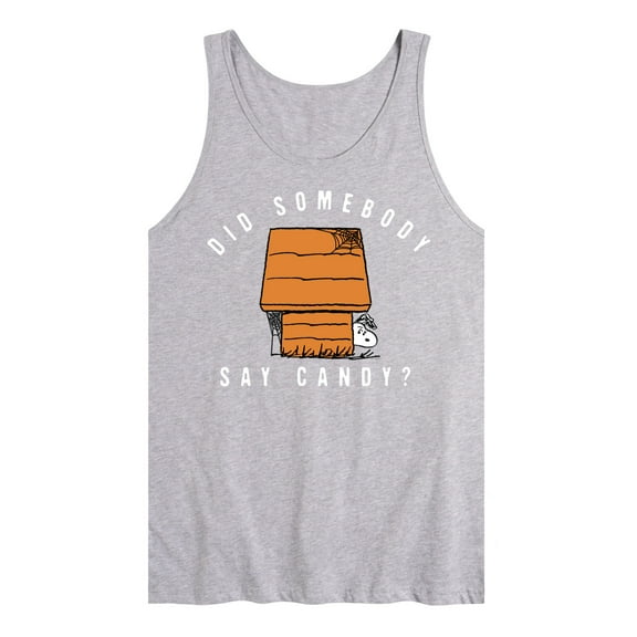 Peanuts - Somebody Say Candy Art - Men's Jersey Tank Top