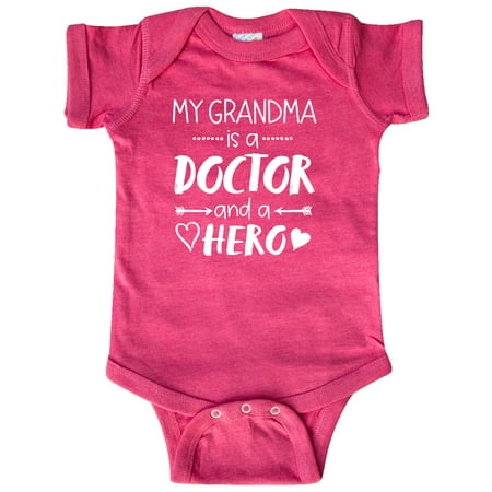

Inktastic My Grandma is a Doctor and a Hero Gift Baby Boy or Baby Girl Bodysuit