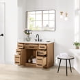 thumbnail image 4 of Gavino 48" Wood Vanity in Light Brown with Composite Stone Top and Mirror, 4 of 17