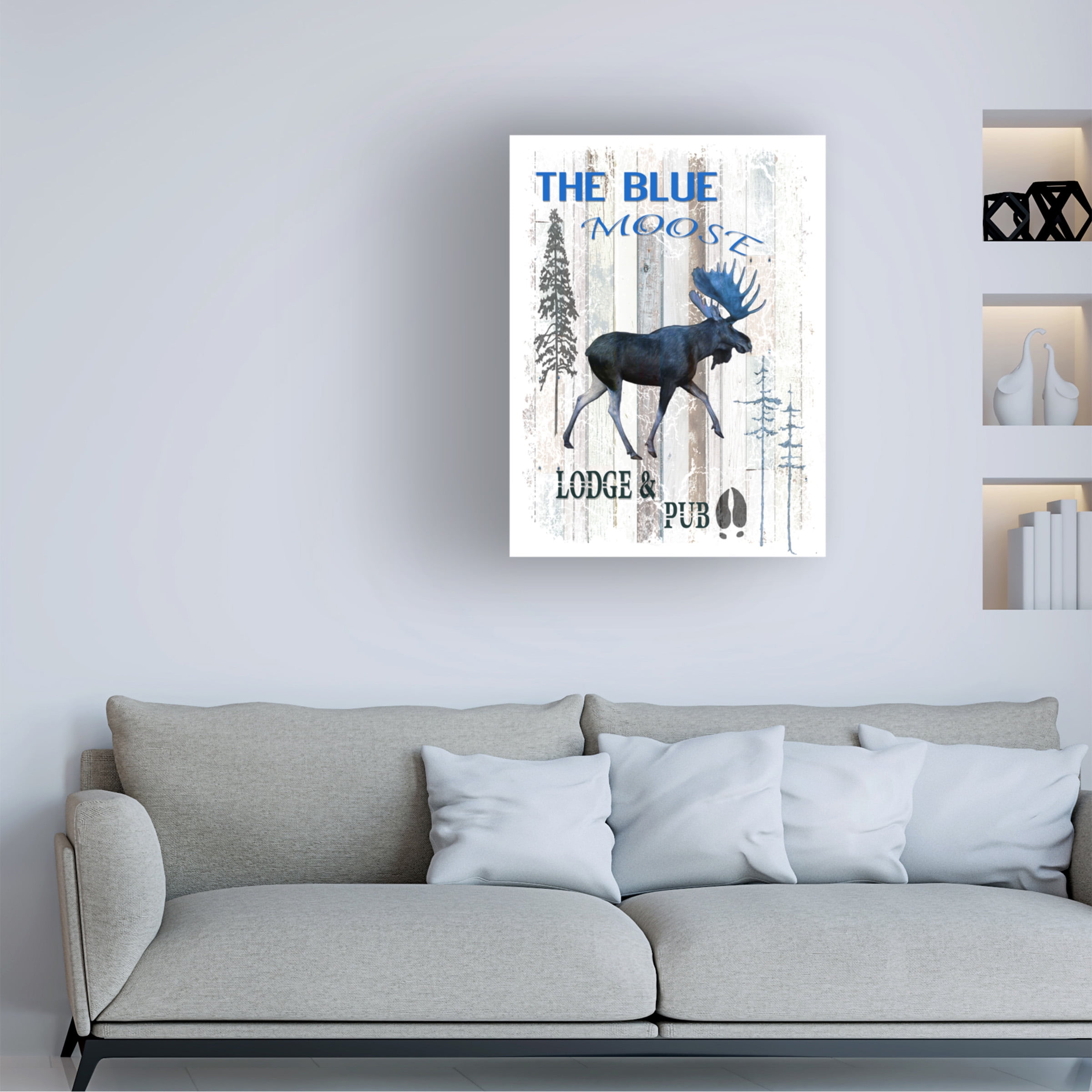 LightBoxJournal 'The Blue Moose' Canvas Art