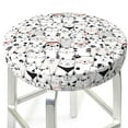 thumbnail image 3 of Fotbe Cute Cat Stool Covers Round,Waterproof Round Bar Stool Covers Bar Chair Covers Washable Stool Cushion Slipcover for 12-14 Inch Chair-12 inch, 3 of 7