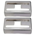 thumbnail image 1 of facefd 2 pcs Brass Electric Guitar Pickup Cover for Electric Guitar Silver, 1 of 6
