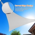 thumbnail image 3 of Outdoor Sunshade Sail Canvas Canopies & Privacy Screens Shading for Patio Garden Backyard, 12'x12'x12', 3 of 7