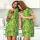 thumbnail image 4 of Fotbe St. Patrick's day Bata de Dormir para Mujer con Estampado, Camisón de Algodón de Manga Corta, Ropa de Dormir Casual, 4 of 6