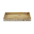 thumbnail image 3 of Cheung's Home Decorative Wood Tray with Carved Outer Edges, 3 of 7