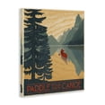 thumbnail image 2 of Paddle Your Own Canoe Phrase Mountain Lake Adventure Canvas Art, 24 x 30, 2 of 6