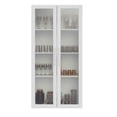 thumbnail image 5 of Mueble Armario De Vidrio Madesa 2 Puertas Sin Pies Blanco 01, 5 of 5