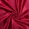 thumbnail image 6 of AiMay Italian Style  6 Piece Satin Bed Sheet Set Stripes Super Soft Deep Pocket 1800 Luxury Rich Silk 1 Flat Sheet 1 Fitted Sheet 4 Envelope Pillowcases Stain-Resistant Wrinkle Free (King, Burgundy), 6 of 8