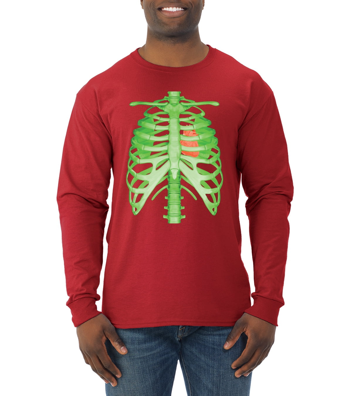 skeleton long sleeve shirt mens
