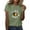 Army Green-1, variant on Womens Tops Graphic Tees Sunflower Vintage Flower Shirts Inspirational Casual Faith Shirt Summer Tops For Women