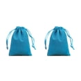 thumbnail image 1 of Minnieouse Estuche para joyas Bolsas pequeñas con cordón Anillos Empaquetado Artículos de regalo Artesanías Regalos móviles Pocket Lago Azul-15*20 2piezas, 1 of 6