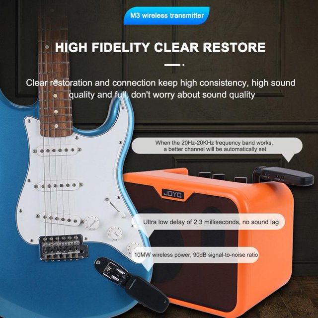 Receptor de transmisor digital de guitarra eléctrica con sistema de guitarra inalámbrico portátil Likrtyny Para estrenar
