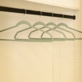 thumbnail image 2 of Better Homes & Gardens Rubber Hangers, Non-Slip Clothing Hangers, 10 Pack, Green River, Rubberized, 2 of 7