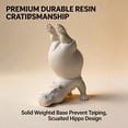 thumbnail image 7 of WWV Fun Acrobatic Hippo Bookends Set Heavy Duty Resin 10 Inch Tall Modern Sculptural Holder for Shelves Desk Home Office Decor Gift Surprise Gift for Family Friends 1 Pair, 7 of 7