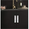 thumbnail image 4 of Gamvdout Recessed Handle Zinc Alloy Mobile Door Cabinet Pulls Concealed Sliding Door Handle Fashionably  for Drawers  Cupboards  Wardrobes  Dressing Tables Etc  with Screw, 4 of 9