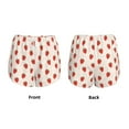 thumbnail image 3 of Rateoe Hand Drawn Strawberry Printed 2 in 1 Women's Workout Shorts for Athletic Gym Running Shorts with Phone Pockets-XX-Large, 3 of 7