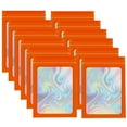 thumbnail image 1 of Paquete de 100 bolsas holográficas con degradado, bolsas resellables de Mylar con cierre de cremallera, bolsas de embalaje con ventana transparente, bolsas de plástico a prueba de olores para, 1 of 5