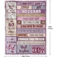 thumbnail image 2 of 50th Birthday Gifts for Women, 50th Birthday Blanket for Her 50 Year Old Famale Gift Ideas Birthday Throw Blanket Gifts for 50 Year Old Birthday Gift for Women Wife Mom Grandma 50"x60", 2 of 5