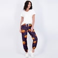 thumbnail image 4 of Womens Halloween Pajamas Pants Halloweens Yoga Pajamas Comfy Stretch Drawstring Pajamas Loose Fit Loungewear Bottoms, 4 of 6
