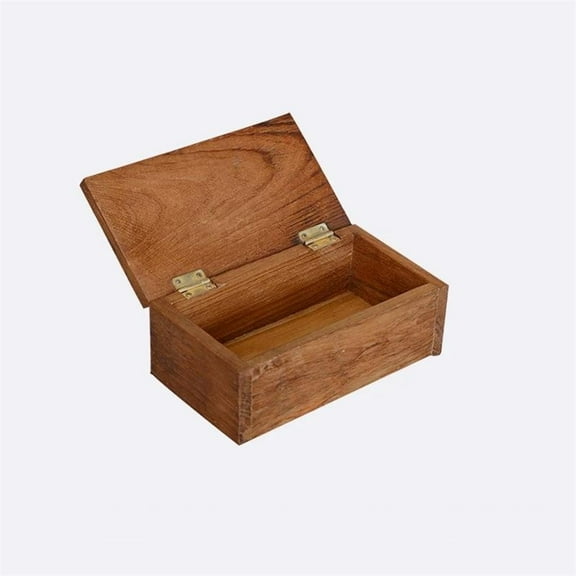 Teak Desktop Dressing Table Jewelry Box, Wooden Solid Wood Table Key Storage Box