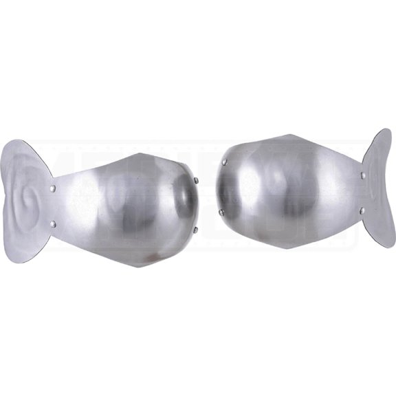Medieval Couters Elegant Knightly Steel Elbow Cops